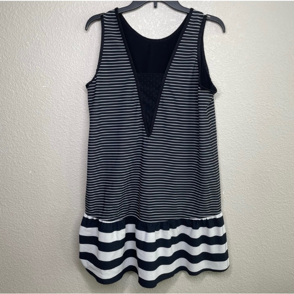 Lululemon Both Ways Dress Parallel Stripe Black Reversible Sleeveless